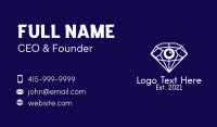 White Diamond Eye  Business Card