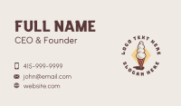 Ice Cream Parlor Business Card Design