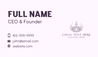 Tealight Candle Decor Business Card Design