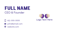 Purple Speakers Business Card Design
