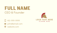 Ancient Spartan Helmet Business Card