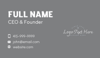 Elegant Designer Signature Wordmark Business Card Design