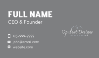 Elegant Designer Signature Wordmark Business Card Image Preview