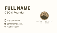 Mountain Range Outdoor Hiking Business Card