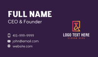 Gradient Ampersand Typography Business Card