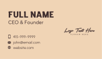 Simple Signature Boutique Business Card