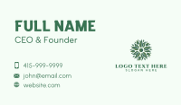 Organic Leaves Wellness Business Card Design