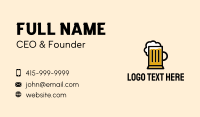 Beer Mug Bistro Business Card