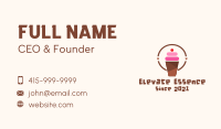 Cherry Smoothie Shake Business Card