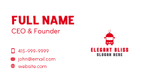Red Food Truck Business Card