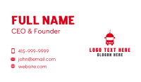 Red Food Truck Business Card