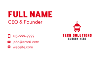Red Food Truck Business Card