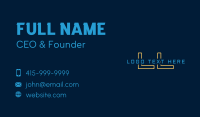 Techno Programmer Lettermark Business Card