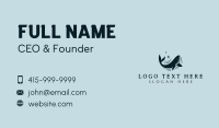 Ocean Marine Whale Business Card Design