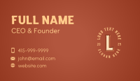 Fancy Artisanal Antique Business Card