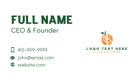 Modern Orange Tree Business Card