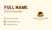 Hairy Moustache Guy Business Card Design