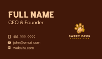 Paw Cookie Chocolate Business Card Image Preview