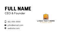 Excavator Digger Machinery Business Card