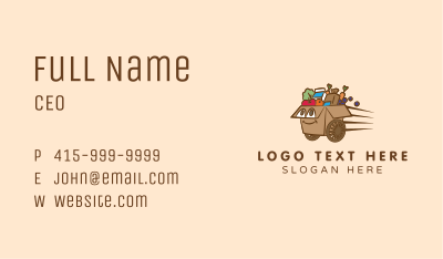 Express Food Delivery Box Business Card Image Preview