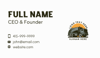 Garbage Truck Dispatch Vehicle Business Card Design