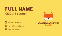 Orange Fox Chat Business Card