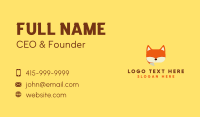 Orange Fox Chat Business Card