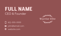 Ornamental Stylist Wordmark  Business Card
