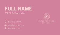 Floral Beauty Elegant Makeup Business Card