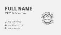 Gray Axe & Circular Saw Business Card