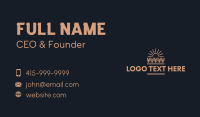 Agriculture Farming Sun Business Card