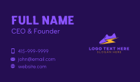 Running Shoe Business Card example 3