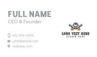 Skull Rifle Firearm Business Card