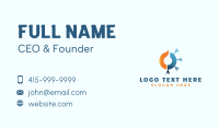 Flame Snowflake HVAC Business Card Design