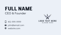 Knife Chef Letter Business Card Design