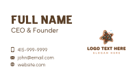 Star Cookie Snack Business Card