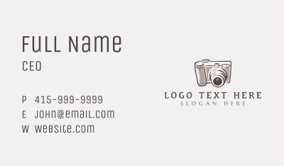 Camera Lens Photo Business Card Image Preview