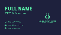 Teal Laboratory Flask Business Card