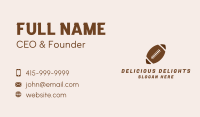 Brown Football Ball Business Card Image Preview