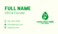 Green Coconut Juice  Business Card Design