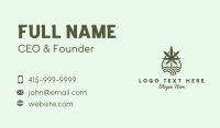 Marijuana Plant Farm Extract Business Card Design