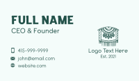 Green Macrame Decoration  Business Card