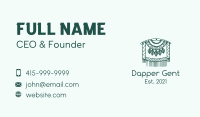 Green Macrame Decoration  Business Card Image Preview