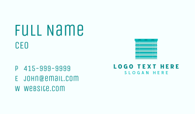 Blinds Window Shades Business Card