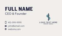 Sword Vine Letter S Business Card