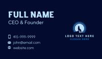 Blue Moon Wolf Business Card Design