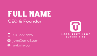 T & U Monogram App Business Card