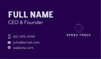 Tech Company Letter C Business Card