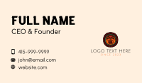 Mayan Ritual Mask Business Card Design