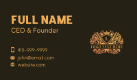 Elegant Royalty Shield Business Card